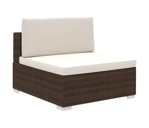 Sodo Poilsio Baldų Komplektas, 8D., Rudas, Poliratanas