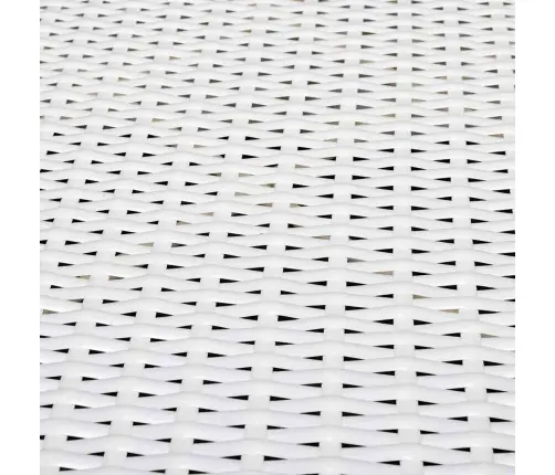 8-Osaline Aiamööblikomplekt Patjadega, Polürotang, Valge