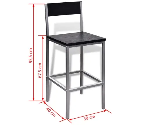 Brokastu Bāra Mēbeļu Komplekts  Vidaxl