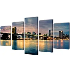 Modulārā Foto Glezna Bruklinas Tilts 200 X 100 Cm