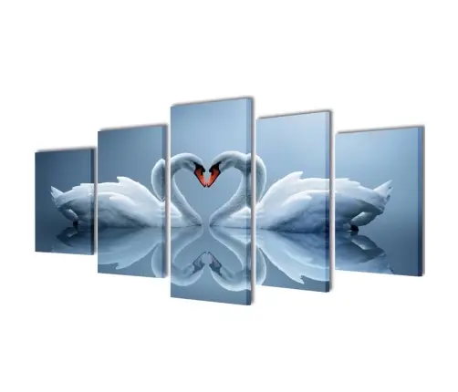 Seinamaalikomplekt Lõuendil Luigega, 100 X 50 Cm