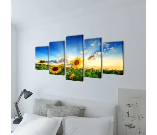 Seinamaalikomplekt Päevalilledega, 200 X 100 Cm