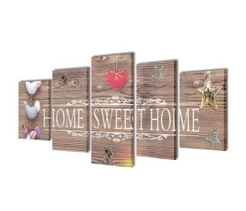 Seinamaalikomplekt Home Sweet Home, 200 X 100 Cm