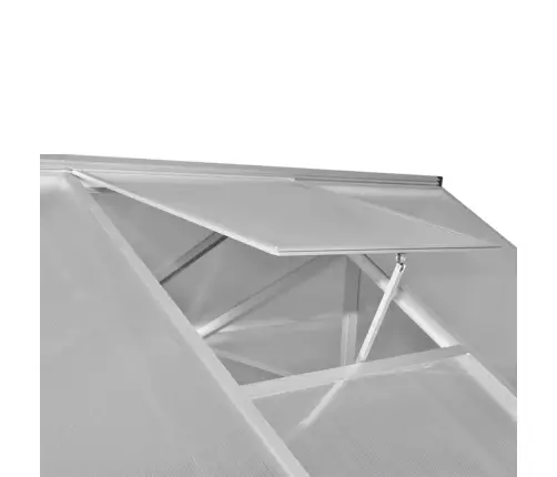 Siltumnīca Ar Pamatnes Rāmi, Pastiprināts Alumīnijs, 4,6 M² Vidaxl