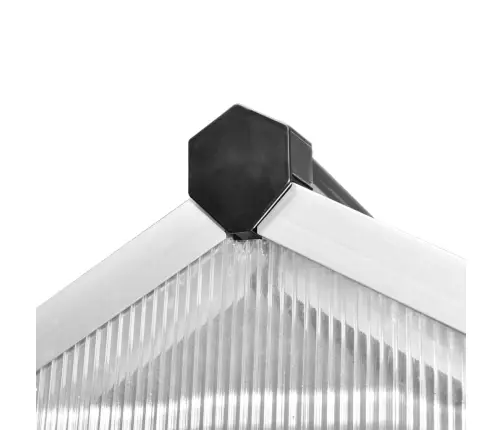 Siltumnīca Ar Pamatnes Rāmi, Pastiprināts Alumīnijs, 4,6 M² Vidaxl