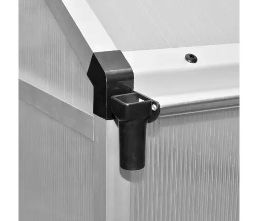 Siltumnīca Ar Pamatnes Rāmi, Pastiprināts Alumīnijs, 4,6 M² Vidaxl