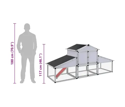 Voljeras Viščiukams Su Takeliais Ir Lizdais, Aliuminis