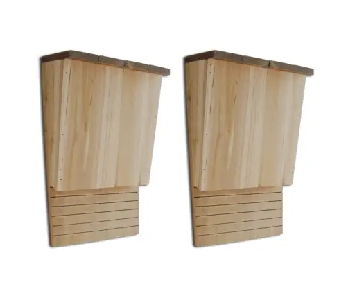 Sikspārņu Māju Komplekts, 2 Gab., 22 X 12 X 34 Cm