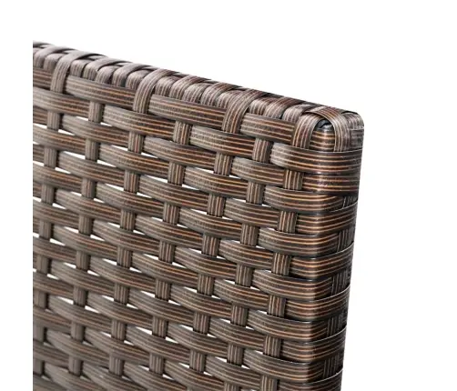 3-Osaline Aiamööbli Komplekt Patjadega, Polürotang, Pruun