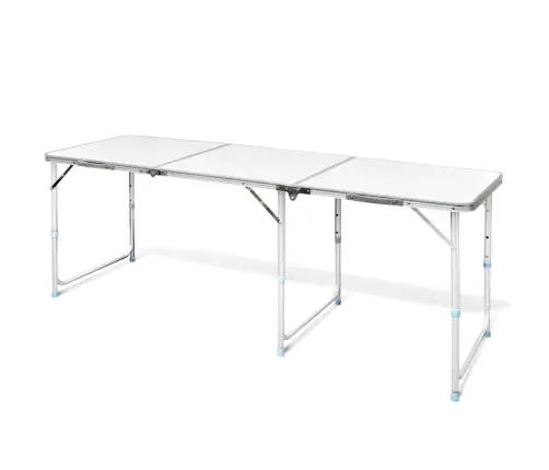 Sulankstomas Stalas Stovyklavimui Iš Aliuminio 180 X 60 Cm