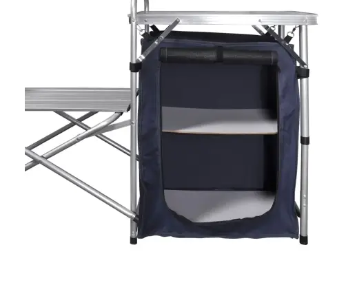 Stovyklavimo Virtuvės Komplektas Su Uždanga Nuo Vėjo, Aliuminis