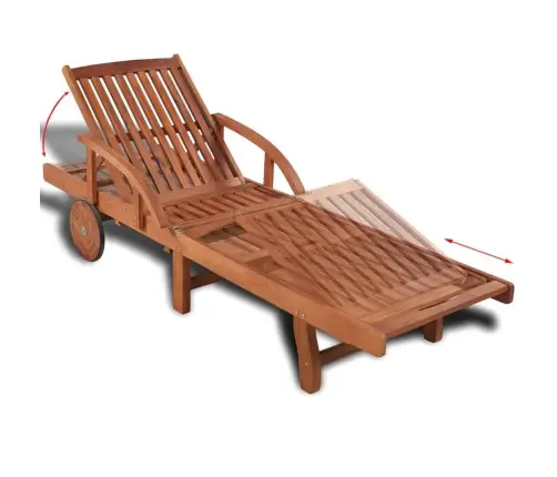 Sauļošanās Zvilnis, Akācijas Masīvkoks Vidaxl