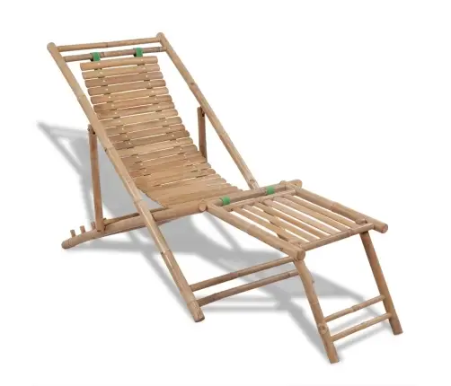 Lauko Terasos Krėslas Su Pakoju, Bambukas