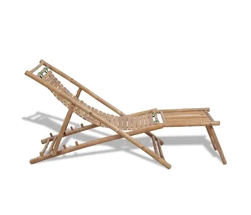 Lauko Terasos Krėslas Su Pakoju, Bambukas