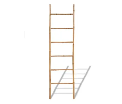 Dvieļu Pakaramais-Bambusa Kāpnes Ar 6 Pakāpieniem