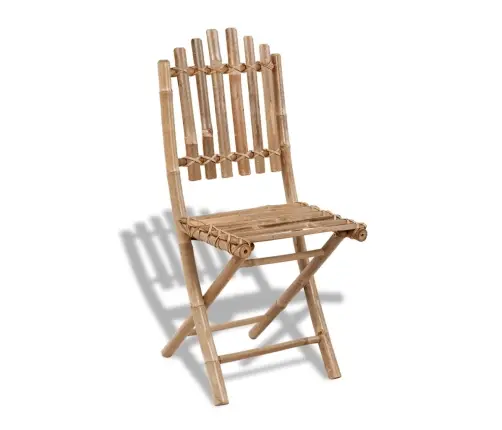 5-Daļīgs Dārza Mēbeļu Komplekts, Saliekams, Bambuss Vidaxl