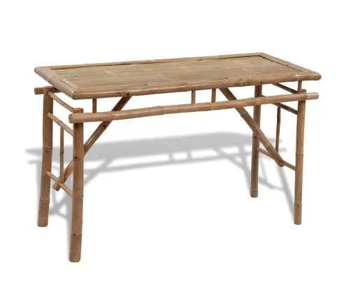 Õllelaud 2 Pingiga 100 cm Bambus