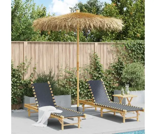 Bambusest Päikesevari 270 Cm Banaanilehtedest Katus