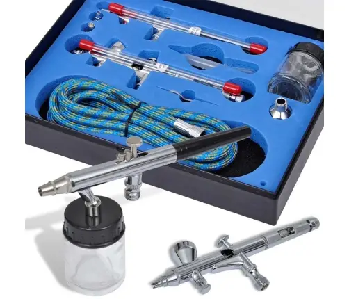 Krāsošanas Pistoļu Komplekts Ar 2 Smidzināšanas Pistolēm