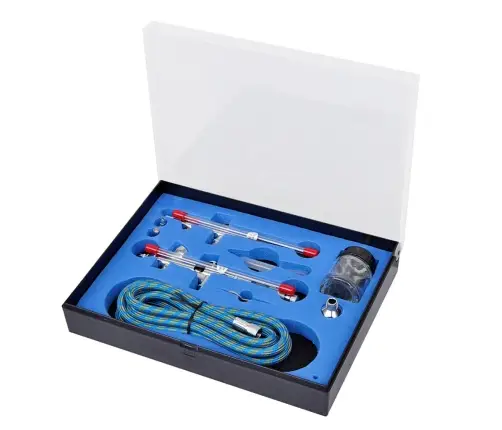 Krāsošanas Pistoļu Komplekts Ar 2 Smidzināšanas Pistolēm