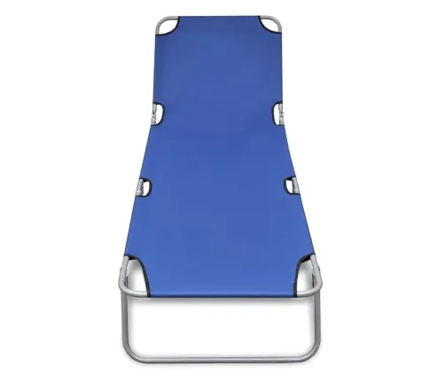 Sulankstomas Saulės Gultas, Plienas, Mėlynos Sp. Sulankstomas Saulės Gultas, Plienas, Mėlynos Sp.