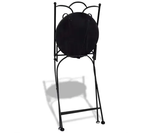 Saliekami Bistro Krēsli, 2 Gab., Keramika, Zili Un Balti Vidaxl