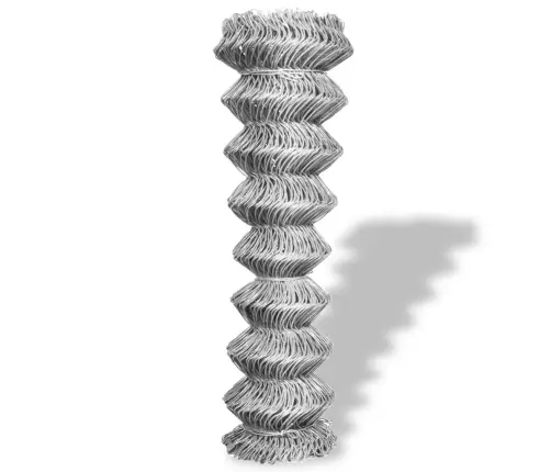 Stiepļu Žogs, Cinkots Tērauds, 15X1 M, Sudraba Krāsā Vidaxl