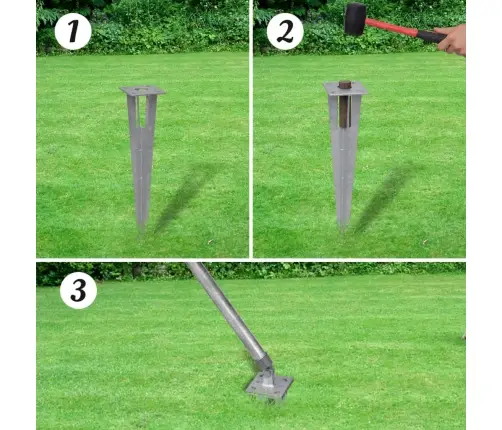 Stiepļu Žogs Ar Stabiem, Mietiņiem, Cinkots Tērauds, 15X1,5 M Vidaxl