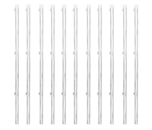 Stiepļu Žogs Ar Stabiem, Mietiņiem, Cinkots Tērauds, 25X1,5 M Vidaxl