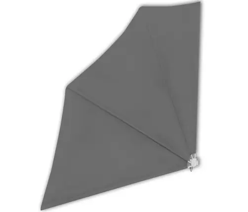 Sulankstoma Šoninė Balkono Markizė, Pilka, 140X140Cm