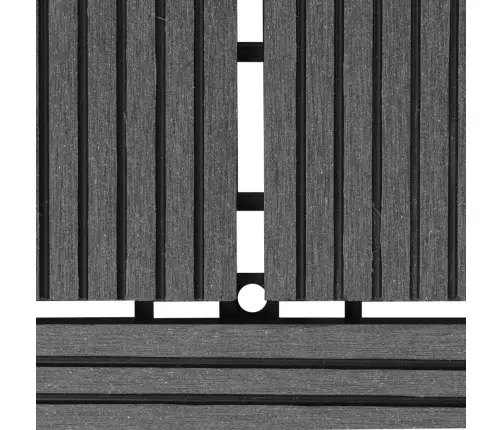 Wpc Flīzes Terasēm 30X30Cm 11 Gab - 1M² Pelēkā Krāsā