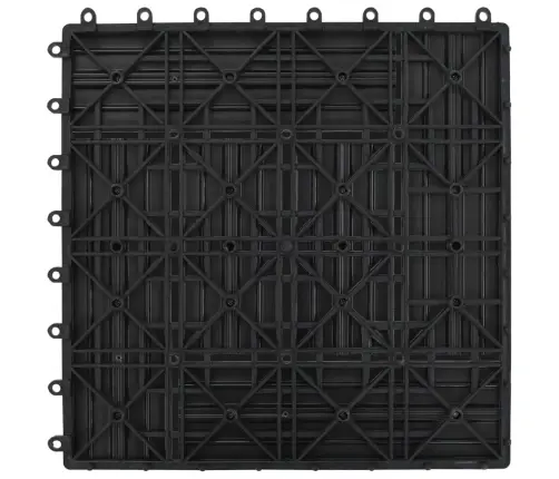 Wpc Flīzes Terasēm 30X30Cm 11 Gab - 1M² Pelēkā Krāsā