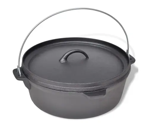 Ugunskura Čuguna Katls 5,6 L Ar Piederumiem