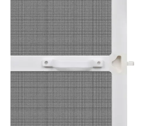 Kukaiņu Siets Durvīm, Ar Eņģēm, 100X215 Cm, Balts Vidaxl