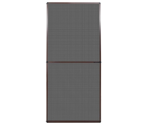 Kukaiņu Siets Durvīm, Ar Eņģēm, 100X215 Cm, Brūns Vidaxl