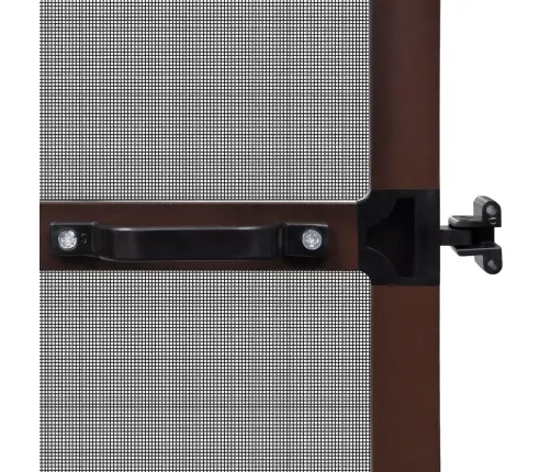 Pruun Hingedega Putukavõrk Ustele, 100 X 215 Cm