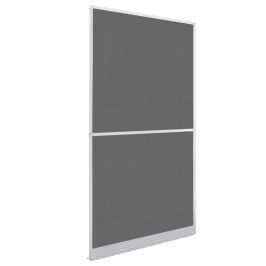 Kukaiņu Siets Durvīm, Ar Eņģēm, 120X240 Cm, Balts Vidaxl