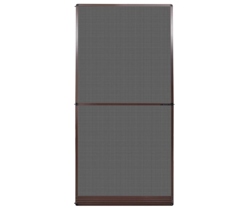 Kukaiņu Siets Durvīm, Ar Eņģēm, 120X240 Cm, Brūns Vidaxl