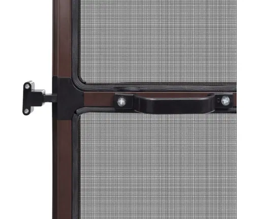 Kukaiņu Siets Durvīm, Ar Eņģēm, 120X240 Cm, Brūns Vidaxl