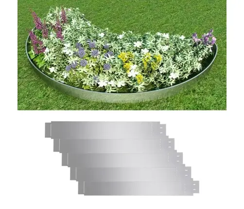 Lanksčių Vejos Tvorelių Komplektas, 5Vnt., 100X14cm Plienas