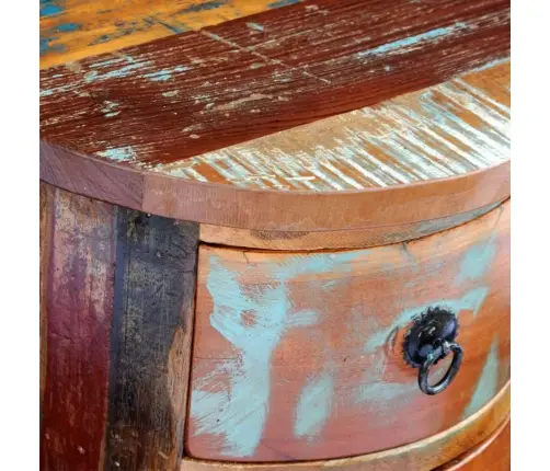 Perdirbtos Masyvios Medienos Spintelė Su 3 Stalčiais