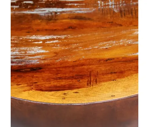 Kafijas Galdiņš, Bļodas Forma, Tērauda Pamatne,Pārstrādāts Koks  Vidaxl