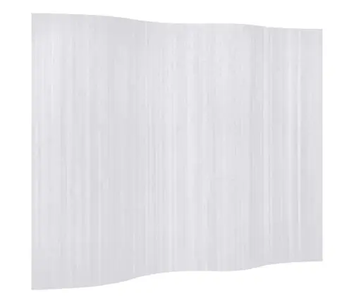 Kambario Pertvara Iš Bambuko, Balta, Plotis 250 cm Aukštis 165 Cm