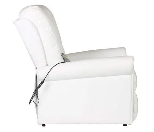 Elektriskais Masāžas Krēsls Krēmkrāsas Balts 78 X 148 X 71 Cm Vidaxl