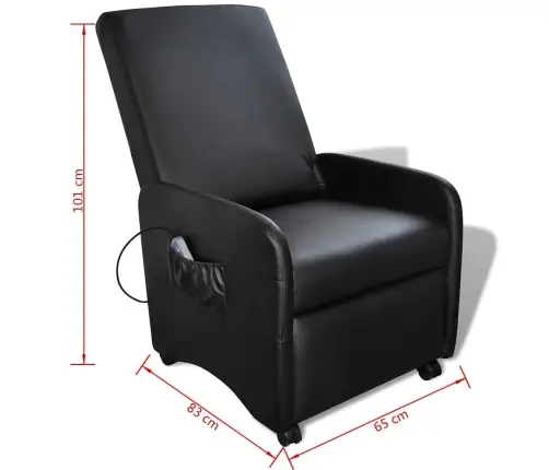 Massaažitool Must, Kunstnahk