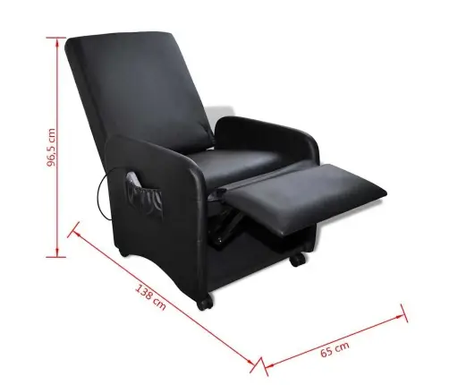 Massaažitool Must, Kunstnahk