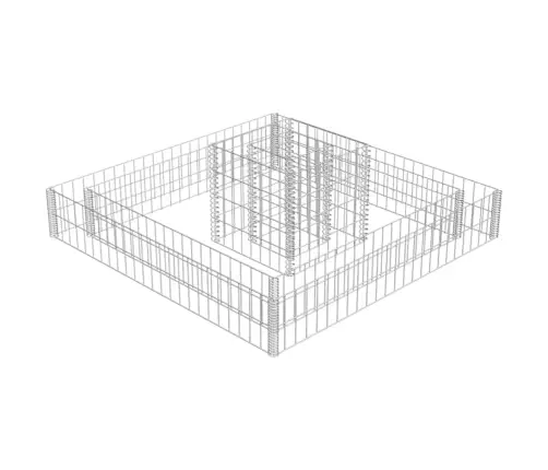 Gabioon-Taimekast, Tsingitud Teras, 120 X 120 X 20 Cm