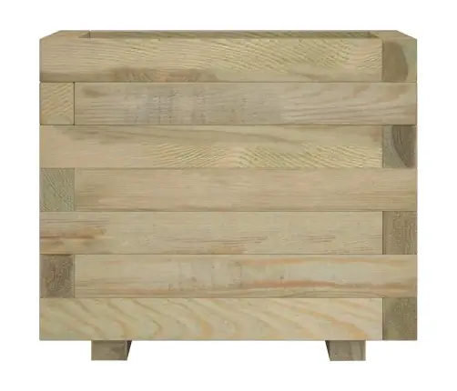 Vazonas, 50X50X40cm Mediena, Kvadratinis, Aukštas