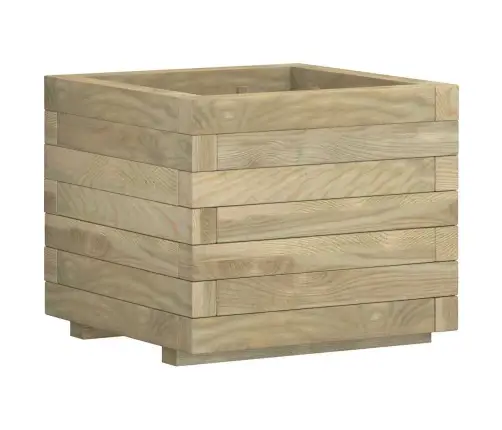 Vazonas, 50X50X40cm Mediena, Kvadratinis, Aukštas