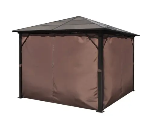 Alumiiniumist Päevavari Pruuni Kardinaga 300 X 300 Cm